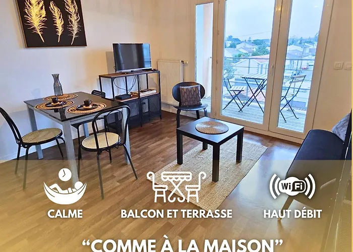 Cosy Appartement Equipe Avec Terrasse, Wifi
